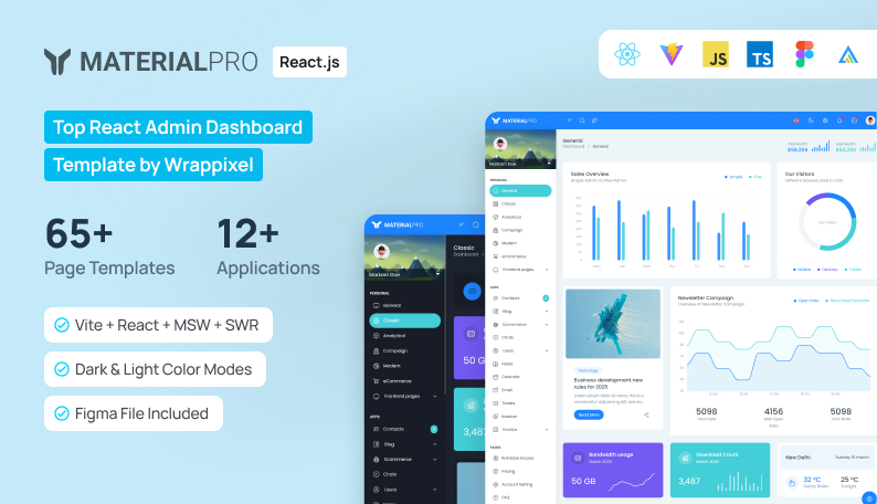 materialPro-react-admin-template
