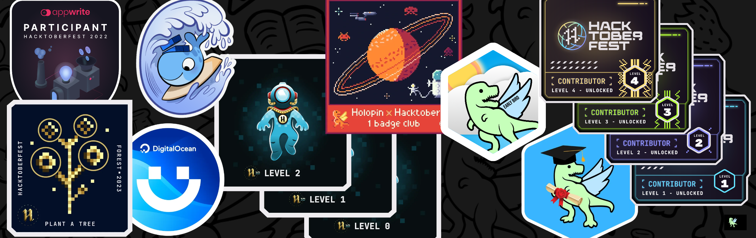 @abe's Holopin board